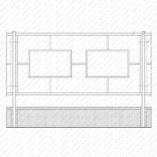 Пешеходное (перильное) ограждение ПО13